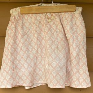 Peach skirt with shorts